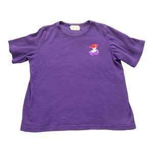 Women’s Casual Elements Purple Heavy Short Sleeve T Shirt